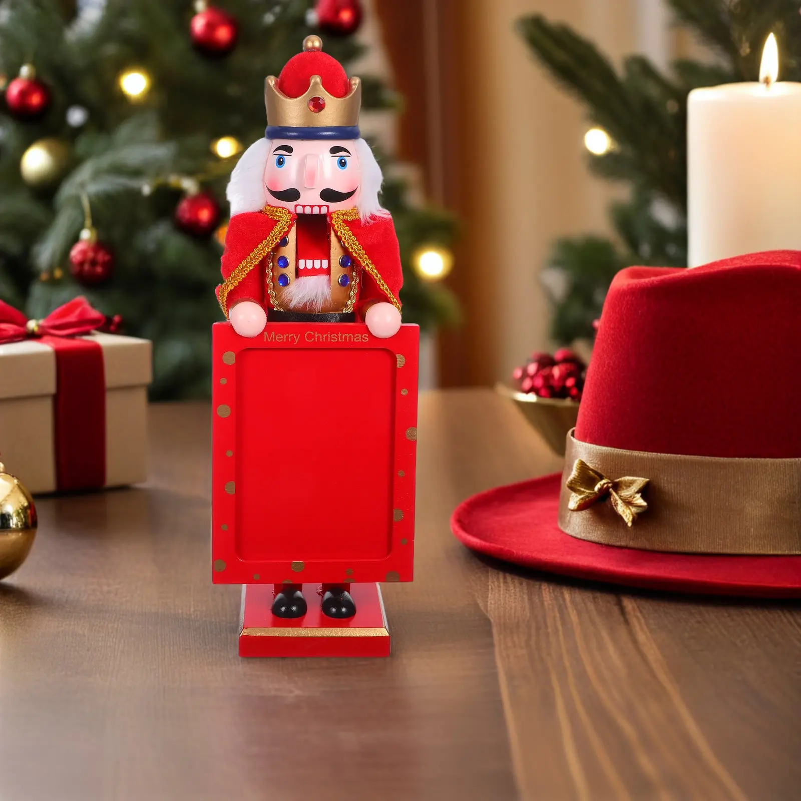 38Cm Wooden Nutcracker Soldier Handcrafted King For Tabletop Christmas Decor Large Nutcracker Art Piece Home
38Cm Wooden Nutcracker Soldier Handcrafted King For Tabletop Christmas Decor Large Nutcracker Art Piece Home