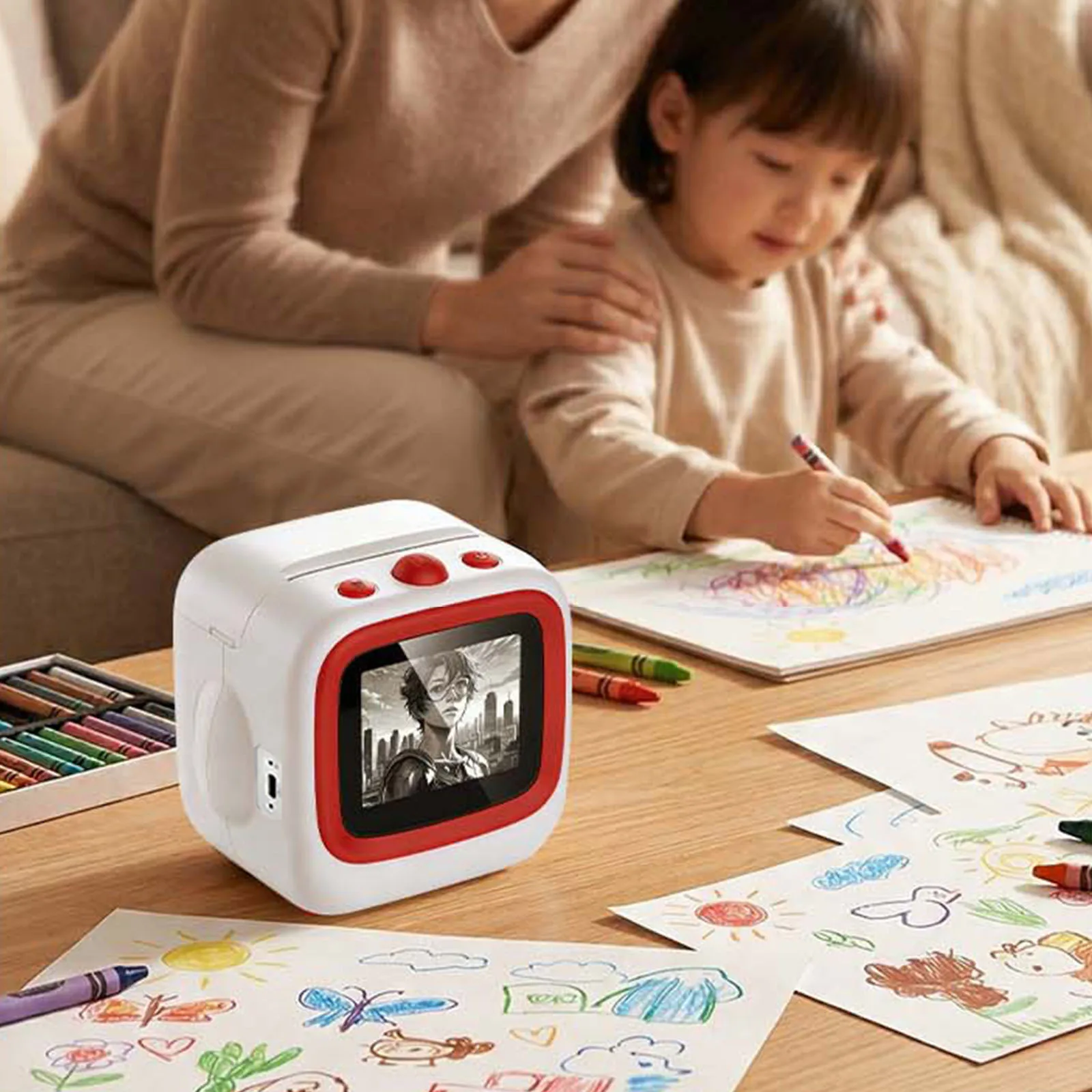 AI Sticker Printer with AI Voice Generation and 2.4inch HD Screen Thermal Printer 6 Art Modes for DIY Journaling Study Notes
AI Sticker Printer with AI Voice Generation and 2.4inch HD Screen Thermal Printer 6 Art Modes for DIY Journaling Study Notes