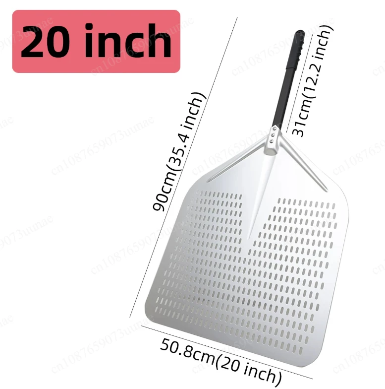 2026 18 Inch - 20 Inch square Perforated Aluminum Shovel Super Large Pizza Turning Peel With Detachable Long Handle
2026 18 Inch - 20 Inch square Perforated Aluminum Shovel Super Large Pizza Turning Peel With Detachable Long Handle