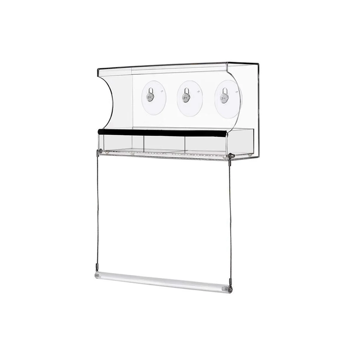 Window Weatherproof Outdoor Suction Cup Hanger Window with 3 Section Tray and Roof Cover
Window Weatherproof Outdoor Suction Cup Hanger Window with 3 Section Tray and Roof Cover