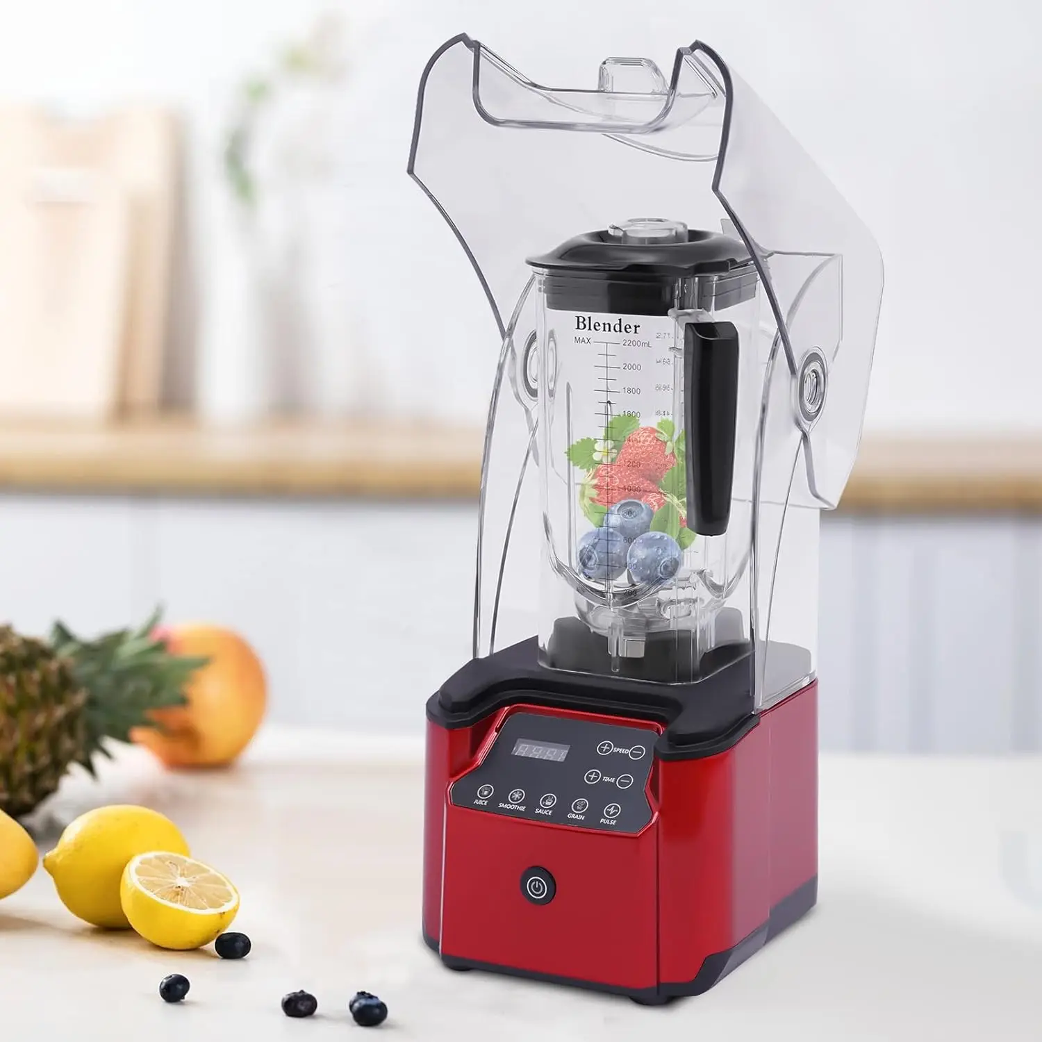 2200W Commercial Professional Blender W/Shield Quiet Sound Enclosure Timer,Used In Restaurants, Hotels, Snack Bars, Coffee Shops
2200W Commercial Professional Blender W/Shield Quiet Sound Enclosure Timer,Used In Restaurants, Hotels, Snack Bars, Coffee Shops