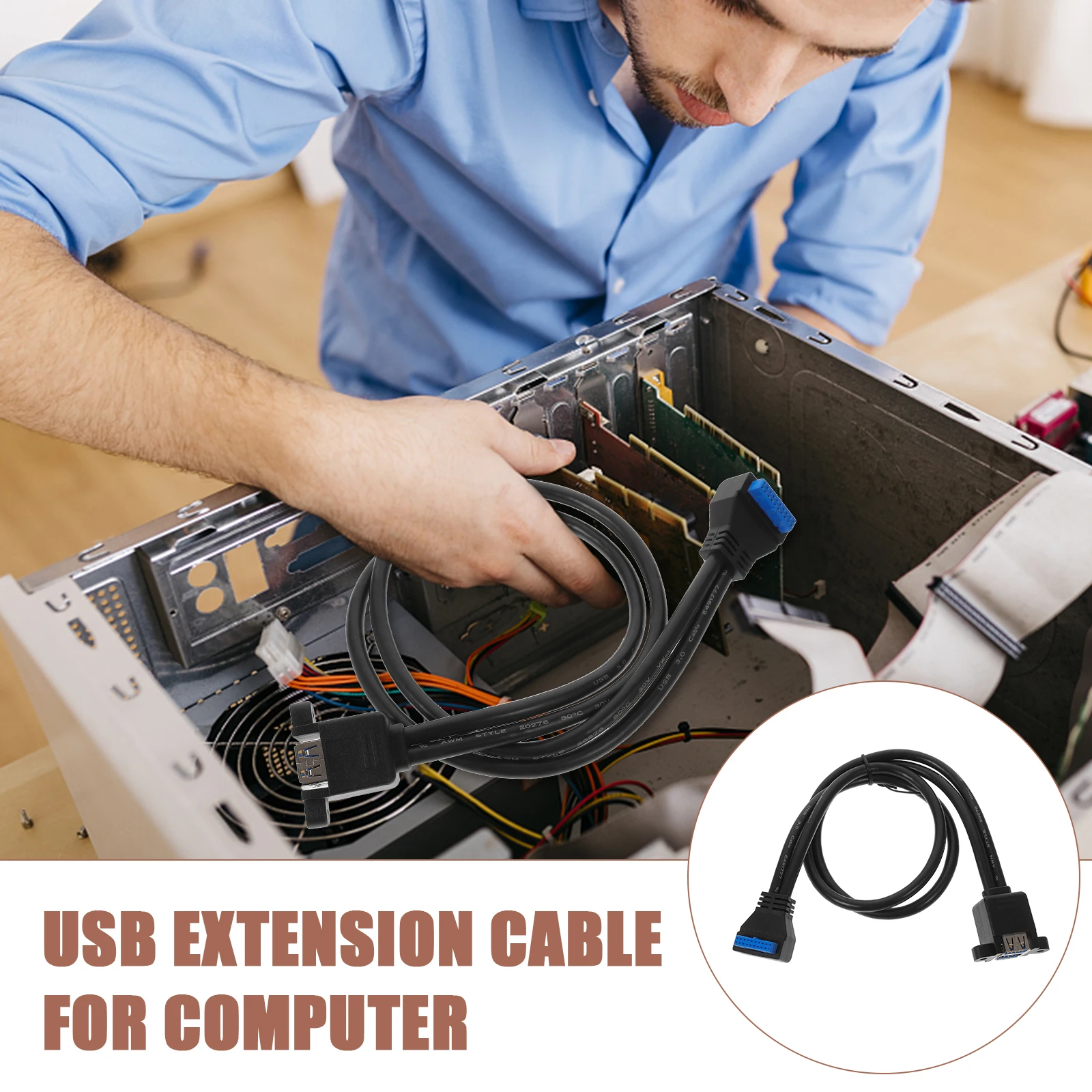 USB Adapter Cable Header Extension Cables Dual Ports Kit Motherboard for Computer Conversion Line Connection
USB Adapter Cable Header Extension Cables Dual Ports Kit Motherboard for Computer Conversion Line Connection