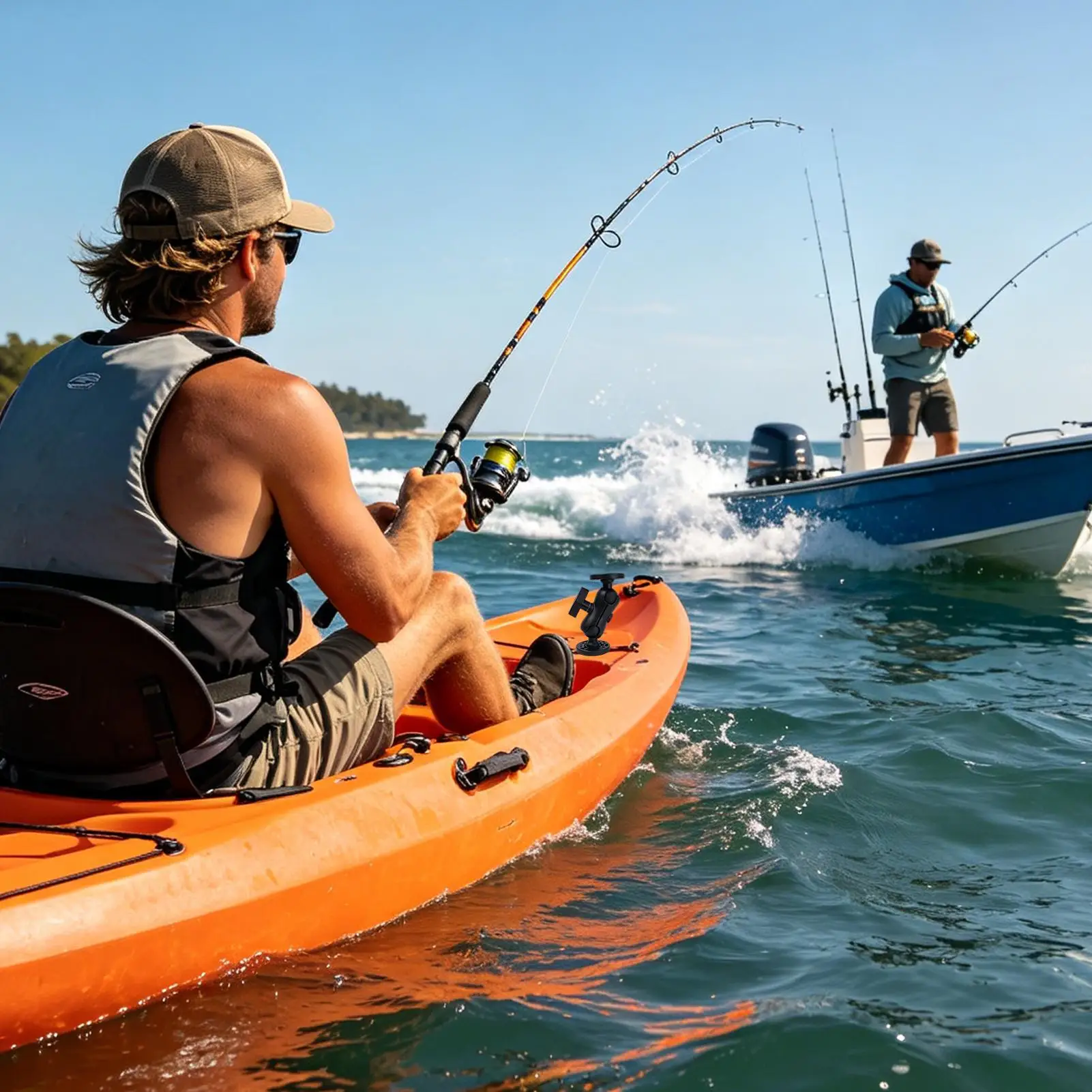 Kayak Fish Finder Mount 360 Degree Adjustable Kayak Transducer Holder Fish Finder Mounts for Boats for Boat Fishing Lake River
Kayak Fish Finder Mount 360 Degree Adjustable Kayak Transducer Holder Fish Finder Mounts for Boats for Boat Fishing Lake River