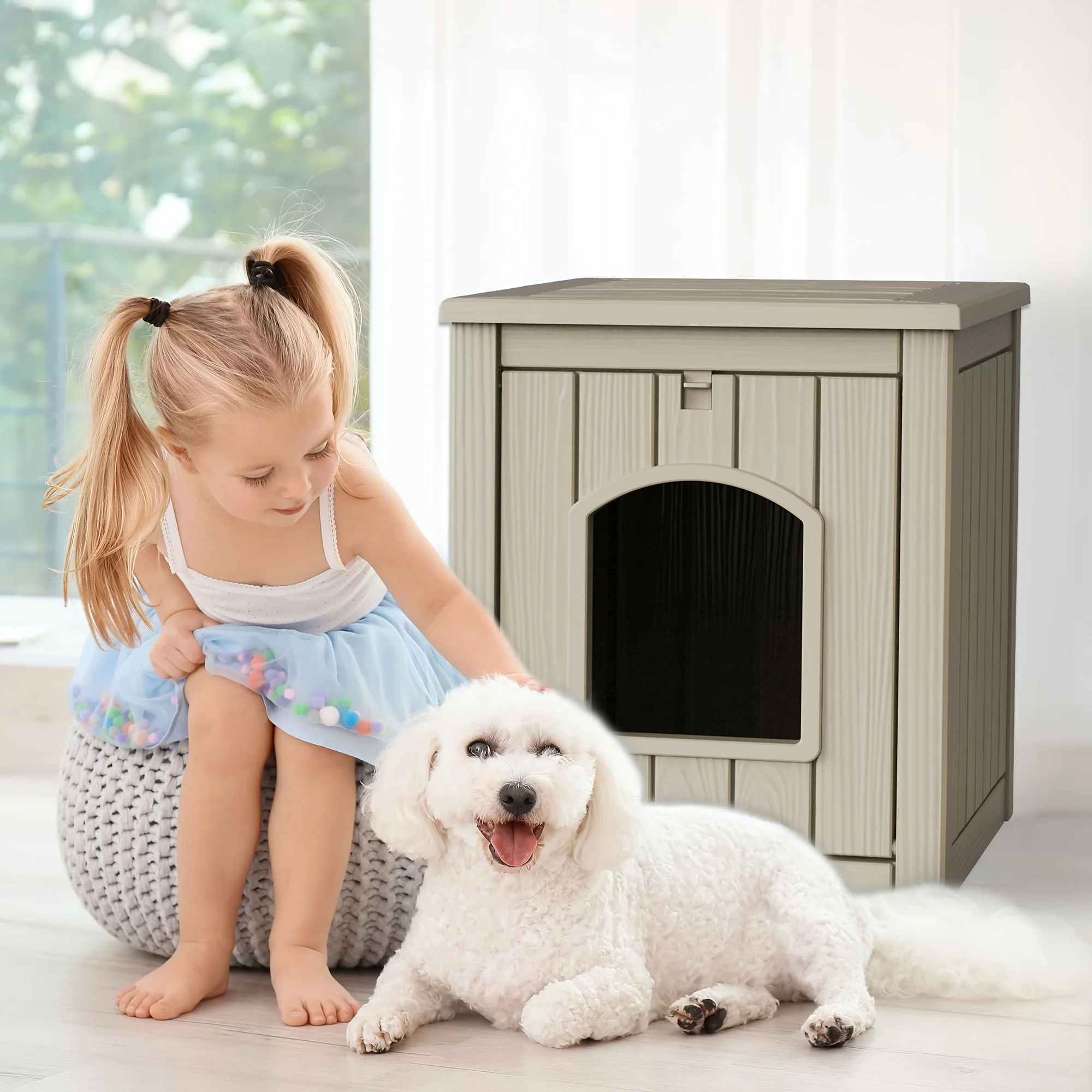 Outdoor Dog House 21.42 inch Small dog House Outdoor dog house Weatherproof and UV protection, resin Dog House Outdoor dog house
Outdoor Dog House 21.42 inch Small dog House Outdoor dog house Weatherproof and UV protection, resin Dog House Outdoor dog house