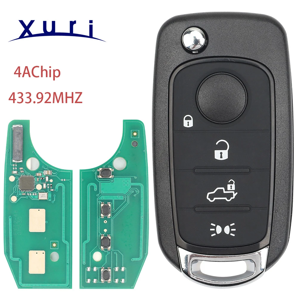 Xuri 3/4 Button Remote Car Key FSK433.92MhzMQB Megamos AES ID48 / 4A Chip for Fiat 500X Egea Tipo 2016 2017 2018 SIP22 Blade
Xuri 3/4 Button Remote Car Key FSK433.92MhzMQB Megamos AES ID48 / 4A Chip for Fiat 500X Egea Tipo 2016 2017 2018 SIP22 Blade