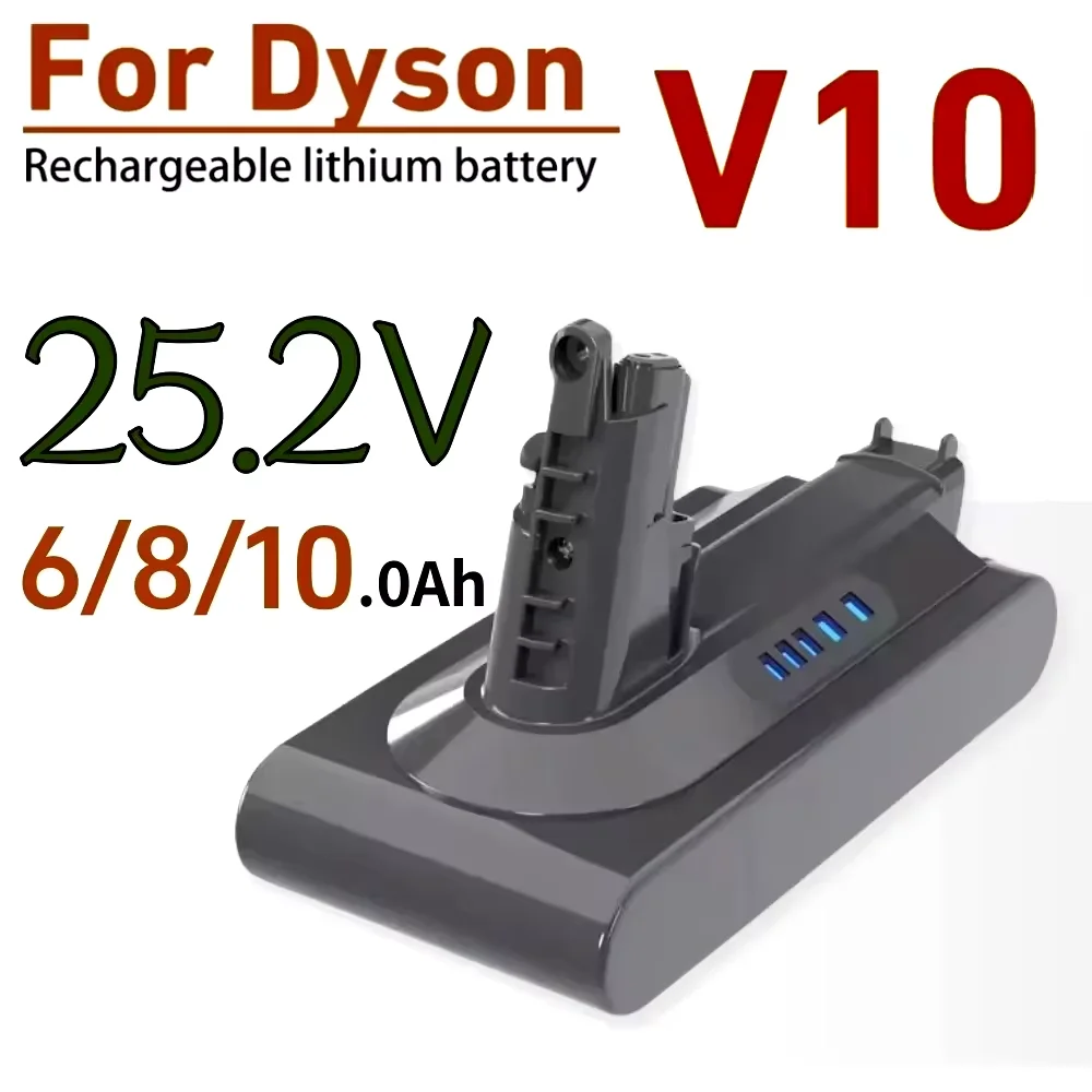 For Dyson V10 Rechargeable Battery 25.2V 6000/8000/10000mAh Li-ion Vacuum Cleaner Battery for Animal SV10 Absolute SV10 SV12
For Dyson V10 Rechargeable Battery 25.2V 6000/8000/10000mAh Li-ion Vacuum Cleaner Battery for Animal SV10 Absolute SV10 SV12
