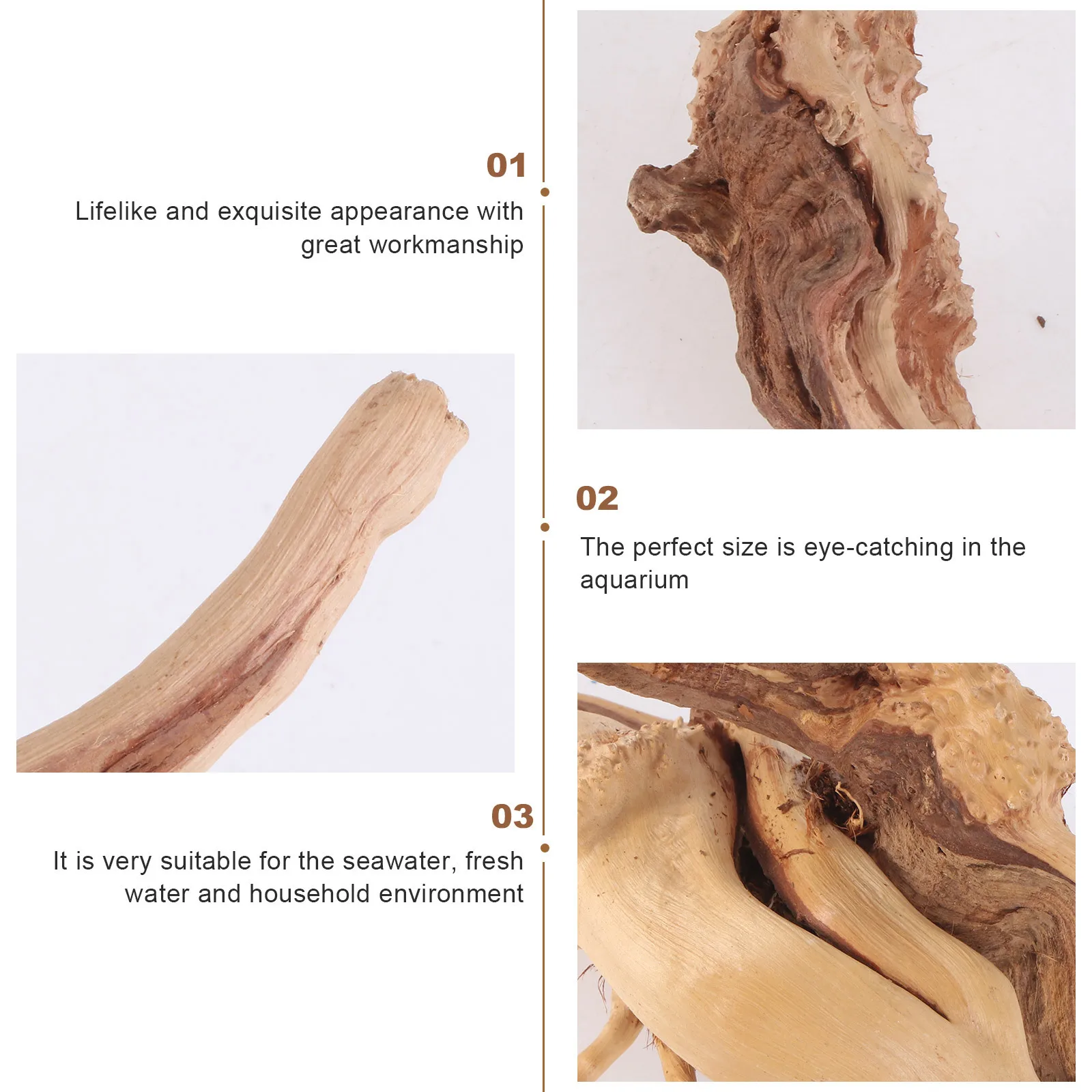 3Pcs Decorative Tree Roots Landscape Ornaments Durable Exquisite Aquarium Decoration No Injury Long Lasting Color
3Pcs Decorative Tree Roots Landscape Ornaments Durable Exquisite Aquarium Decoration No Injury Long Lasting Color