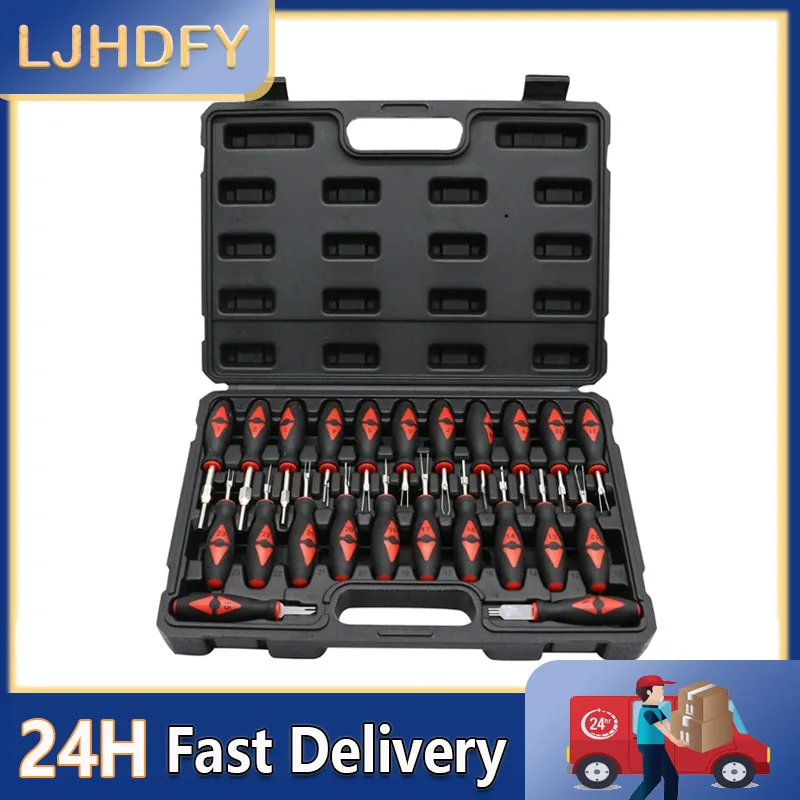 23pcs Car Electrical Wire Crimp Connector Pin Extractor Kit Key Pin Removal Tool Car Accessories Harness Connection Picking Tool
23pcs Car Electrical Wire Crimp Connector Pin Extractor Kit Key Pin Removal Tool Car Accessories Harness Connection Picking Tool