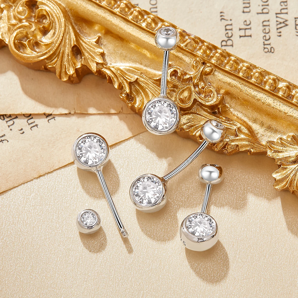 Minimalist Round CZ Stone Solid 925 Sterling Silver Belly Button Ring Jewelry Belly Piercing Navel Bar Curved Barbell 6710008
Minimalist Round CZ Stone Solid 925 Sterling Silver Belly Button Ring Jewelry Belly Piercing Navel Bar Curved Barbell 6710008