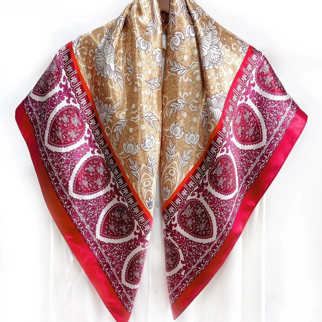 New 90*90Cm Floral Scarf Women Square Imitation Silk Shawls Pashmina Vintage Ladies' Wraps Scarves 2pcs/lot
New 90*90Cm Floral Scarf Women Square Imitation Silk Shawls Pashmina Vintage Ladies' Wraps Scarves 2pcs/lot