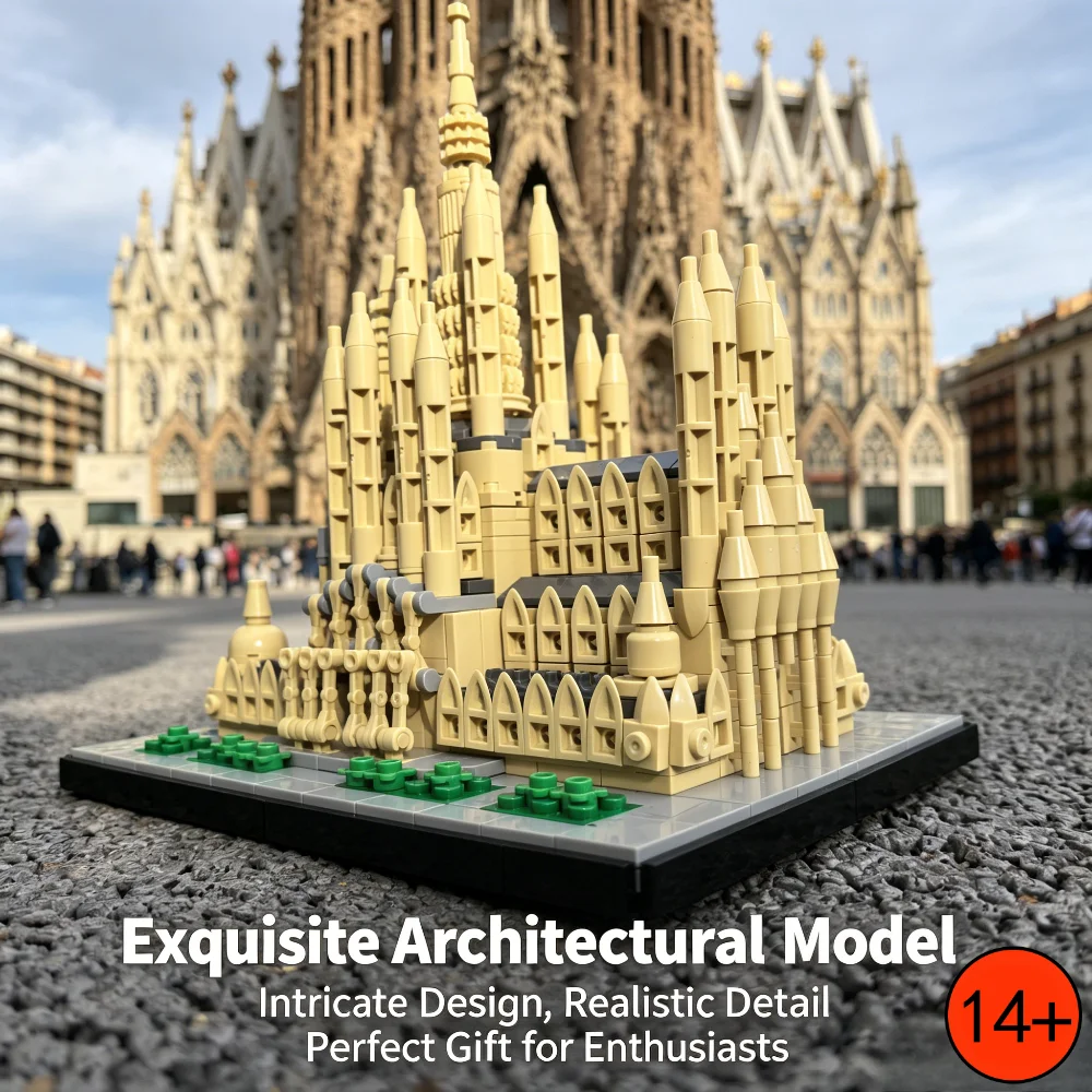 10045PCS MOC Barcelona Sagrada Familia Building Blocks Famous Landmark Architecture City Model Difficulty Assembly Decor Gifts
10045PCS MOC Barcelona Sagrada Familia Building Blocks Famous Landmark Architecture City Model Difficulty Assembly Decor Gifts