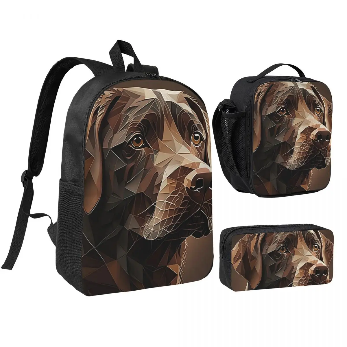Geometric Choco A Chocolate Labrador Artwork Backpack BookBag School Bag Shoulder Bags 3ps Insulated Lunch Bag Pencil Case
Geometric Choco A Chocolate Labrador Artwork Backpack BookBag School Bag Shoulder Bags 3ps Insulated Lunch Bag Pencil Case