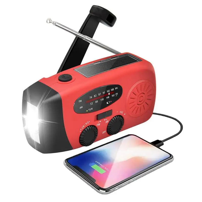 Emergency Weather Radio Solar Hand Crank Radio with 2000mAh Battery Waterproof Hand Crank Weather Alert Radios
Emergency Weather Radio Solar Hand Crank Radio with 2000mAh Battery Waterproof Hand Crank Weather Alert Radios