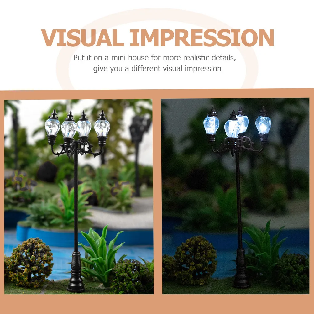 2Pcs Mini Yard Lamp Decorative Street Light Premium Material Realistic Small Garden Lighting for Mini House Decoration Landscape
2Pcs Mini Yard Lamp Decorative Street Light Premium Material Realistic Small Garden Lighting for Mini House Decoration Landscape