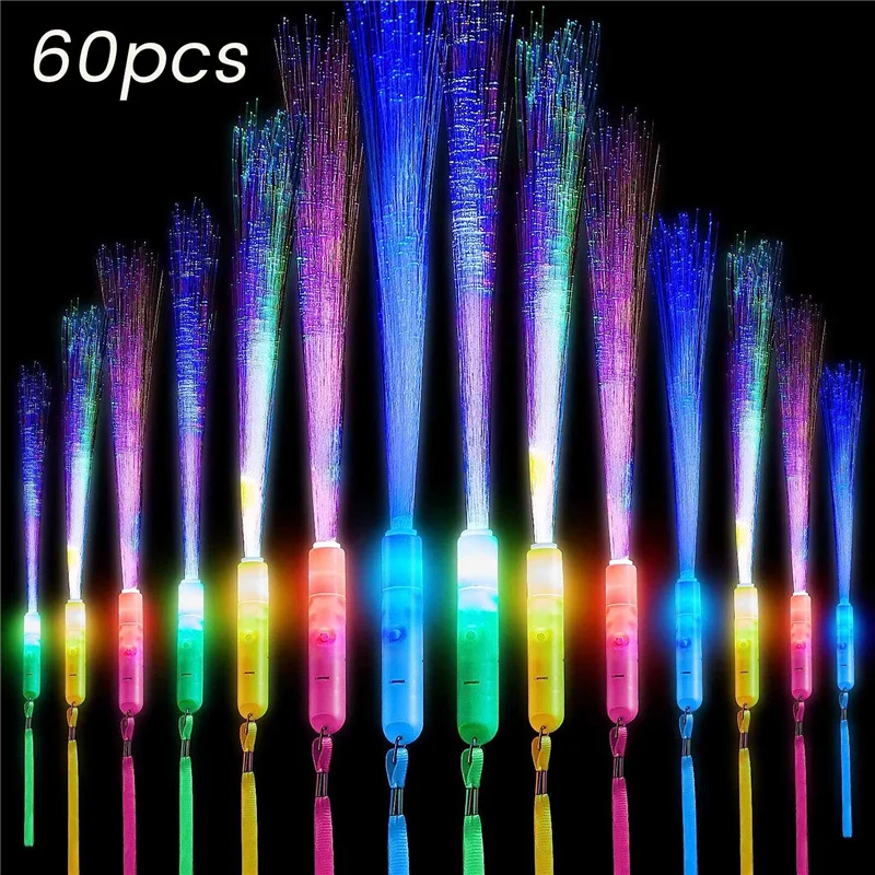 B50B-60 Piece Fiber Optic Wands Glow Wands For Kids Birthday Party Wedding Halloween Christmas
B50B-60 Piece Fiber Optic Wands Glow Wands For Kids Birthday Party Wedding Halloween Christmas