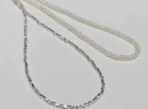 Chic 2pcs 3mm Natural Aurora Freshwater Pearl Necklace 925 Silver Shining Choker Neck Chain For Women Fine Jewelry Freeshipping
Chic 2pcs 3mm Natural Aurora Freshwater Pearl Necklace 925 Silver Shining Choker Neck Chain For Women Fine Jewelry Freeshipping