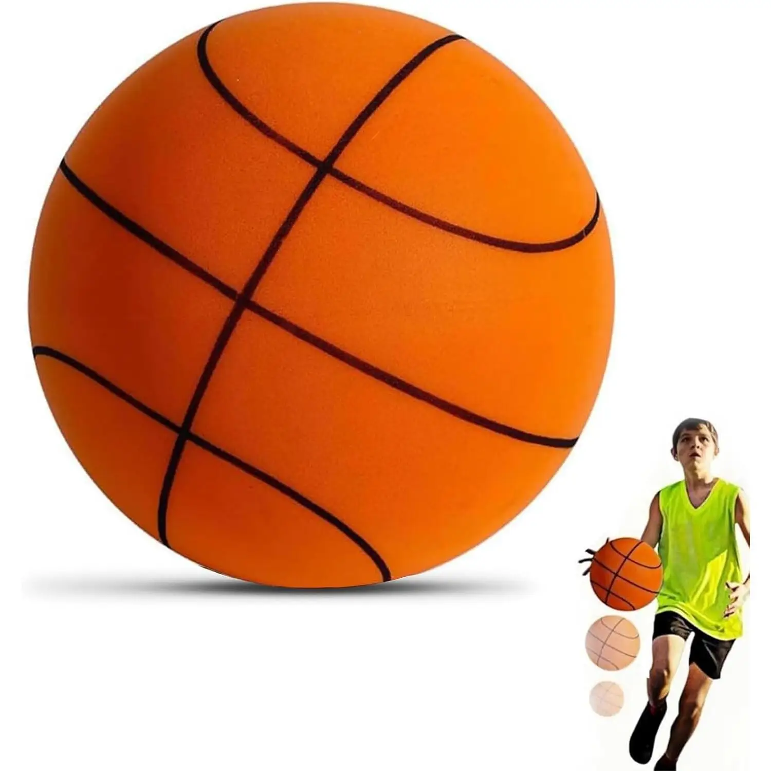 Silent Safe Foam Basketball, Indoor Noiseless Bounce, Soft & Hand-Friendly, Kids' Home Sports Toy
Silent Safe Foam Basketball, Indoor Noiseless Bounce, Soft & Hand-Friendly, Kids' Home Sports Toy