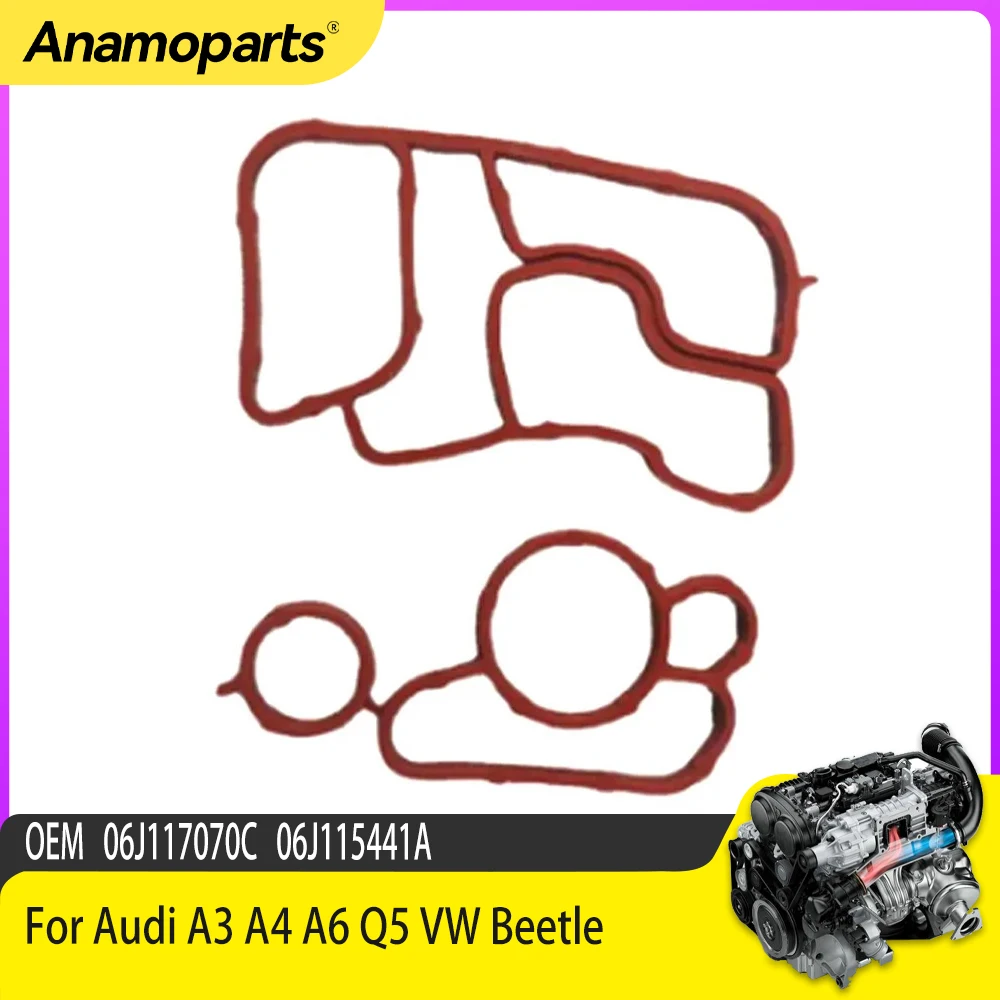 Прокладка масляного радиатора подходит для Audi A3 A4 A6 Q5 VW Beetle 06J 117070 C + 06J 115441 A
Прокладка масляного радиатора подходит для Audi A3 A4 A6 Q5 VW Beetle 06J 117070 C + 06J 115441 A