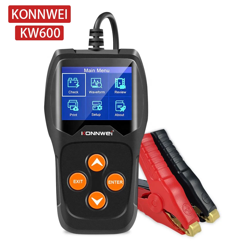 KONNWEi KW600 Car Battery Tester 12V 100 to 2000CCA 12 Volts Battery Tools for the Car Quick Cranking Charging Diagnostic
KONNWEi KW600 Car Battery Tester 12V 100 to 2000CCA 12 Volts Battery Tools for the Car Quick Cranking Charging Diagnostic