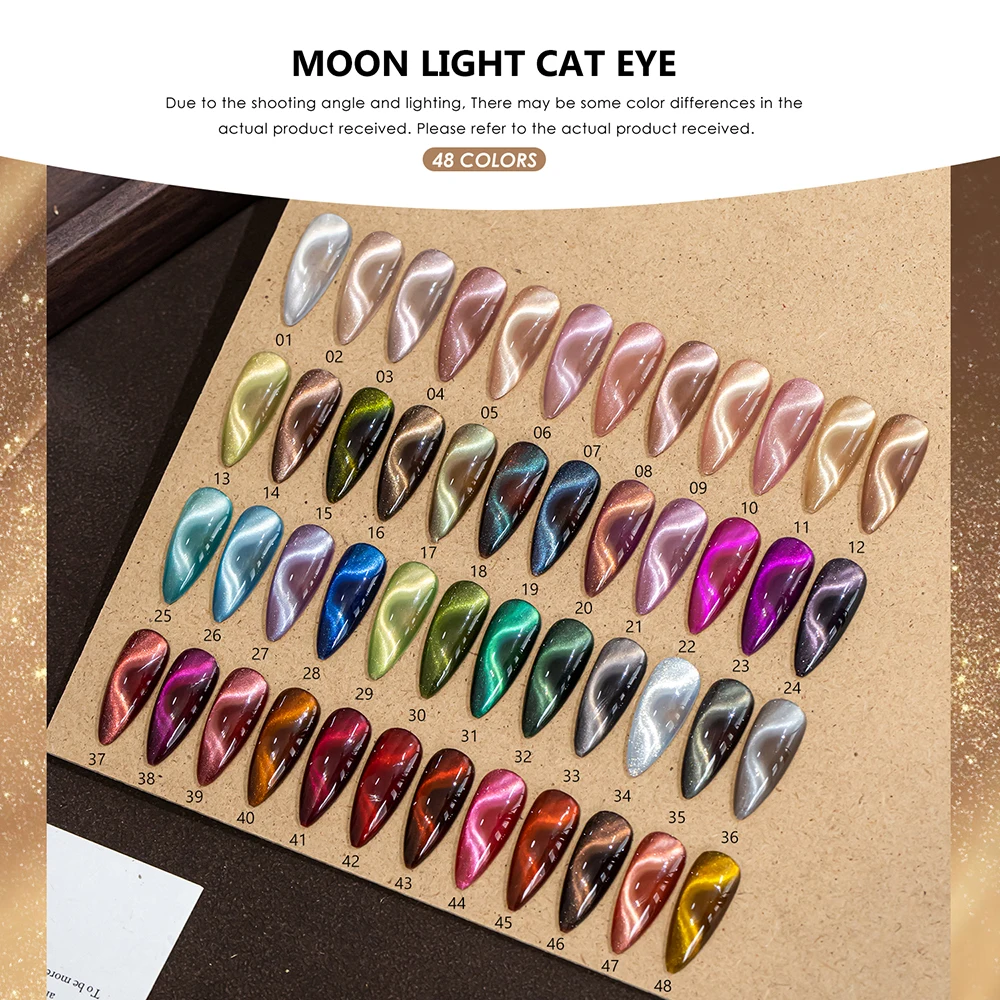 Vendeeni 48 Colors/set Moonlight Glass Cat Eye Nail Gel Colorful Glitter Magnetic Crystal Cat Eye Gel Nail Polish With Display
Vendeeni 48 Colors/set Moonlight Glass Cat Eye Nail Gel Colorful Glitter Magnetic Crystal Cat Eye Gel Nail Polish With Display
