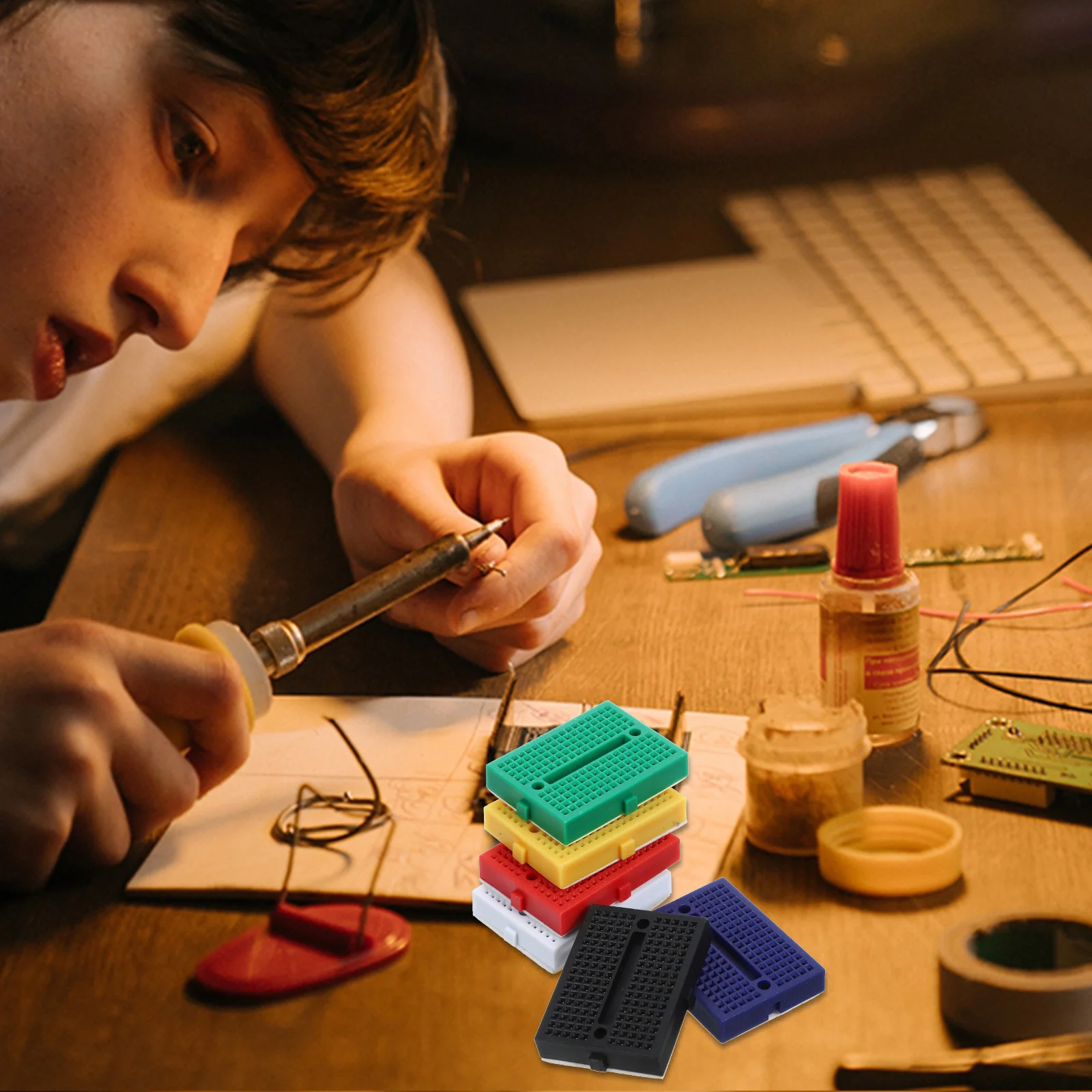 6 шт. мини-макетные доски, маленькие беспаечные экспериментальные доски для лабораторных научных проектов, инструменты для прототипирования схем «сделай сам»
6 шт. мини-макетные доски, маленькие беспаечные экспериментальные доски для лабораторных научных проектов, инструменты для прототипирования схем «сделай сам»