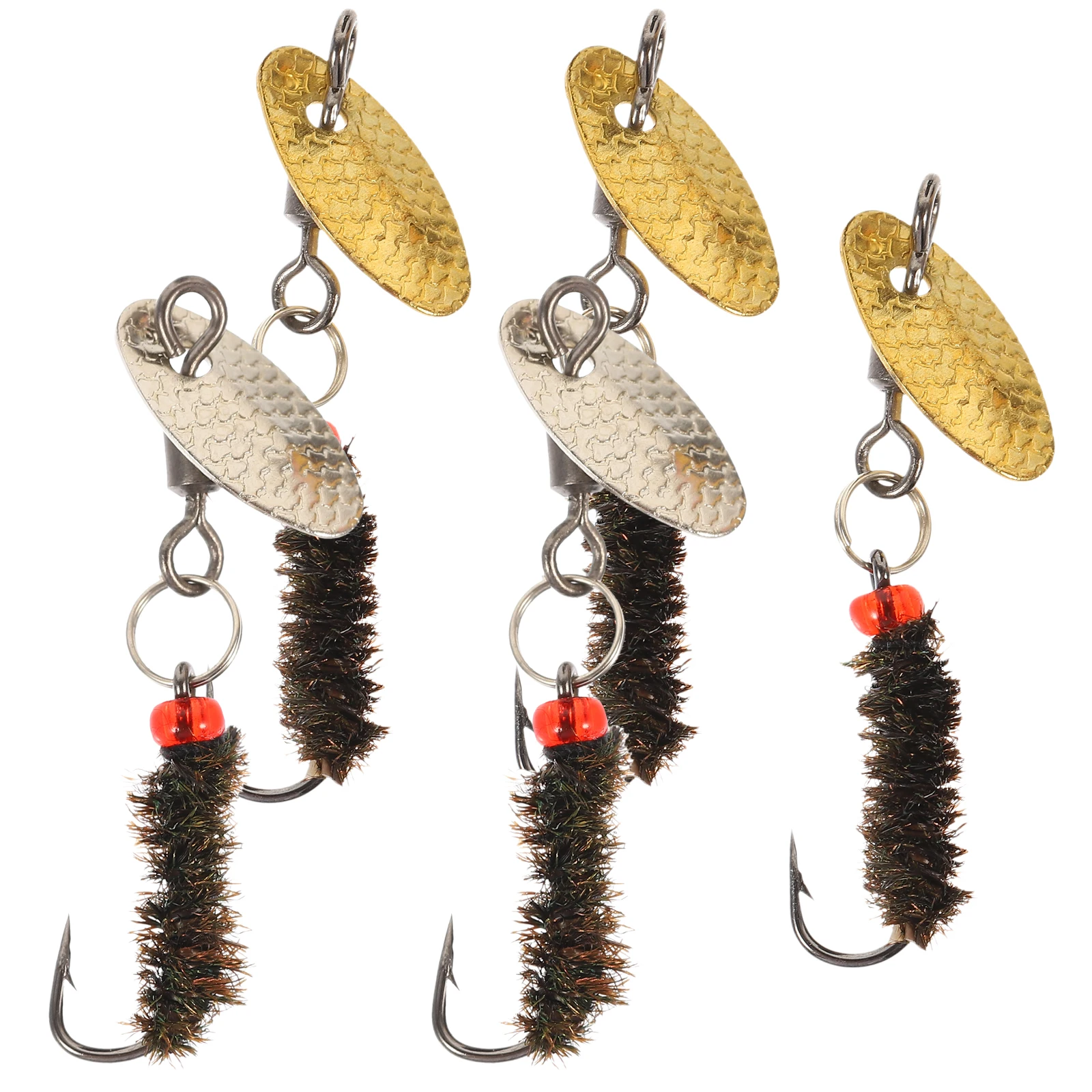 5pcs Sequin Fly Hook Set Durable Rotating Fishing Lures Metal Baits Sea Tool Pompano Surf Insect Hooks Outdoor Practical
5pcs Sequin Fly Hook Set Durable Rotating Fishing Lures Metal Baits Sea Tool Pompano Surf Insect Hooks Outdoor Practical