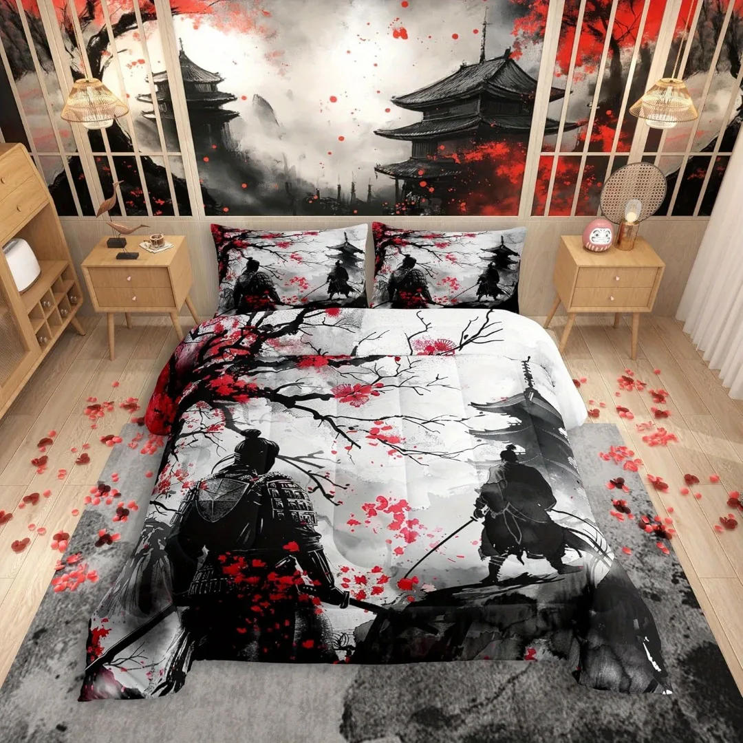 3pcs Red Japanese Samurai 3D Printed Bedding Set Comfortable Duvet Cover King Queen Twin Size Birthday Gift Bedroom Decoration
3pcs Red Japanese Samurai 3D Printed Bedding Set Comfortable Duvet Cover King Queen Twin Size Birthday Gift Bedroom Decoration