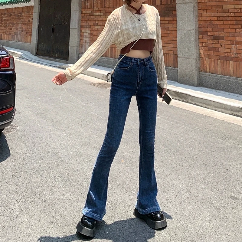 Autumn Micro horn jeans stretch slim female High Waisted Pants Fashion High Street Loose Wide Leg Denim Pants Women
Autumn Micro horn jeans stretch slim female High Waisted Pants Fashion High Street Loose Wide Leg Denim Pants Women