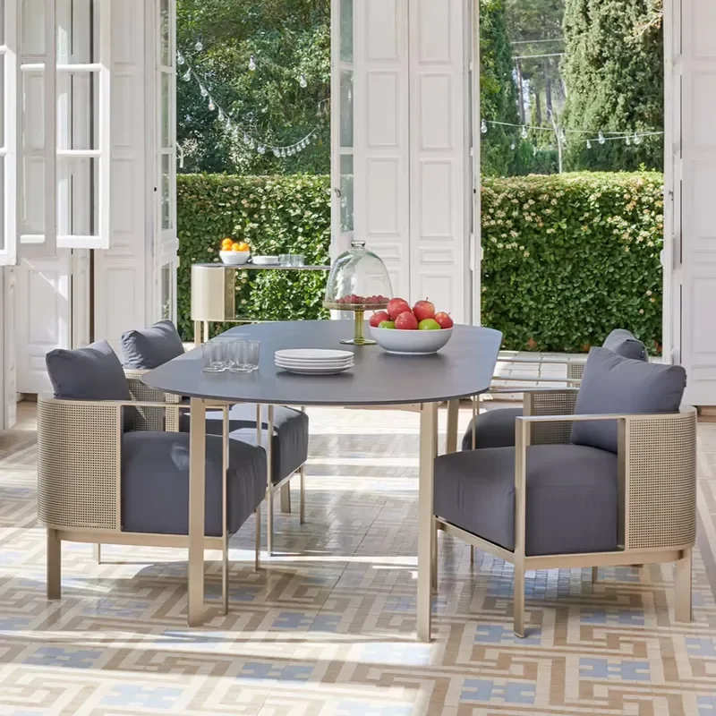 Customized Outdoor Furniture Fashion Metal Hollow Porch Garden Dining Table Set
Customized Outdoor Furniture Fashion Metal Hollow Porch Garden Dining Table Set