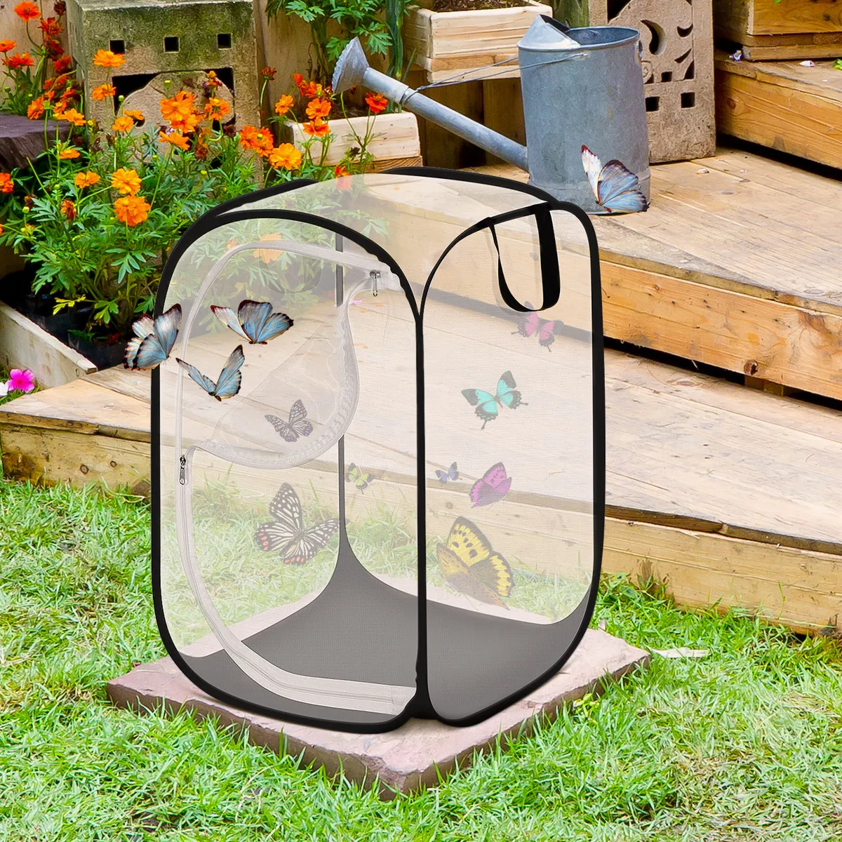 Foldable Butterfly Observation Cage for Kids Waterproof Fine Mesh Habitat for Raising Caterpillars Butterflies
Foldable Butterfly Observation Cage for Kids Waterproof Fine Mesh Habitat for Raising Caterpillars Butterflies