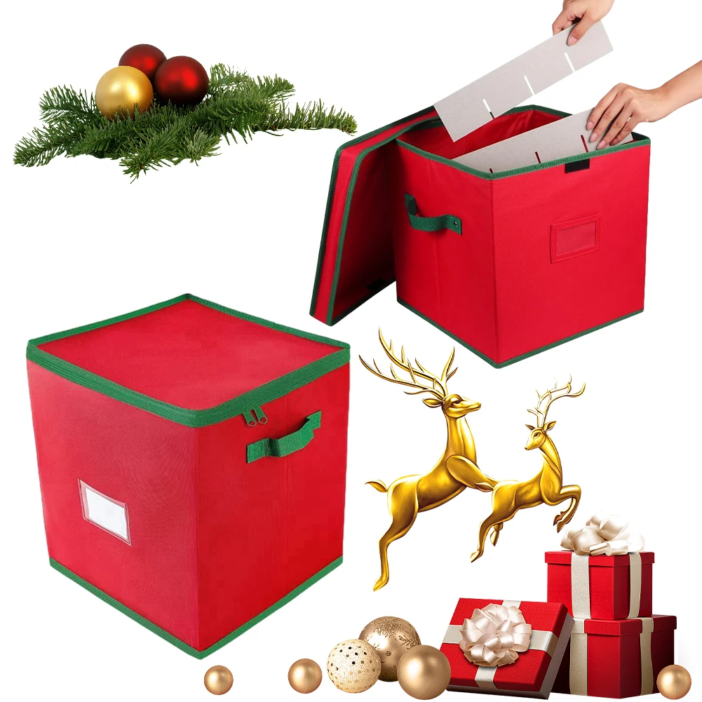 Xmas Storage Box with Dividers Zippered Closure Xmas Decorations Organizer Xmas Decoration Storage Box Stores Up To 64 Ornaments
Xmas Storage Box with Dividers Zippered Closure Xmas Decorations Organizer Xmas Decoration Storage Box Stores Up To 64 Ornaments