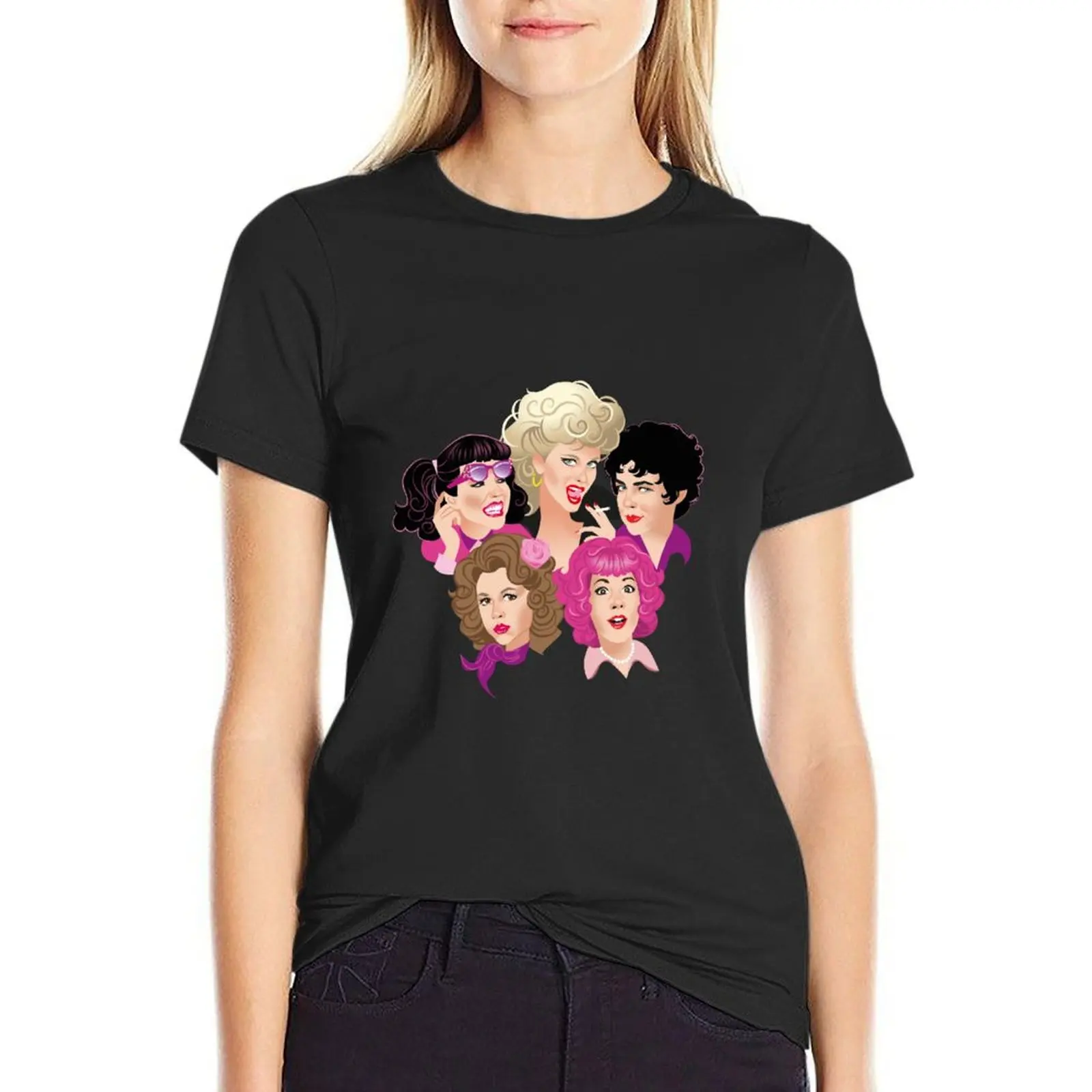 Pink Ladies T-Shirt summer clothes quick-drying anime sweat Summer Women's clothing
Pink Ladies T-Shirt summer clothes quick-drying anime sweat Summer Women's clothing