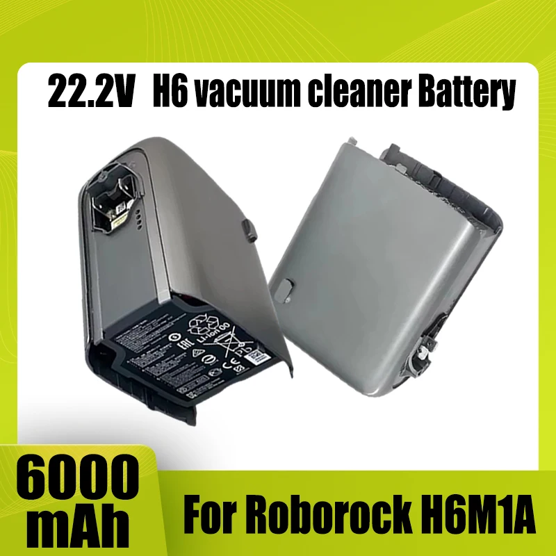 Used for battery replacement of Roborock H6M1A vacuum cleaner, 22.2V lithium battery 4000mAh 5000mAh 6000mAh
Used for battery replacement of Roborock H6M1A vacuum cleaner, 22.2V lithium battery 4000mAh 5000mAh 6000mAh