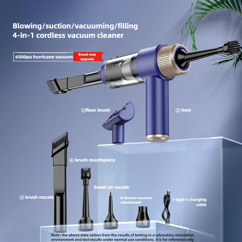 6500PA Portable Wireless Car Vacuum Cleaner Handheld Dual Use for Home and Car High Power Strong Suction Cleaning Appliances
6500PA Portable Wireless Car Vacuum Cleaner Handheld Dual Use for Home and Car High Power Strong Suction Cleaning Appliances