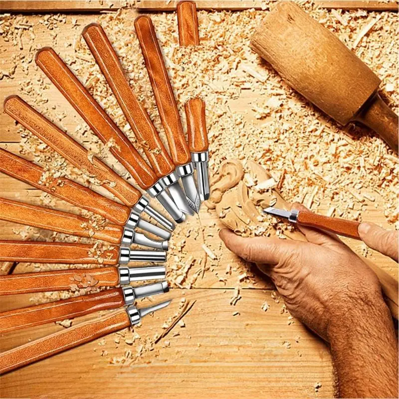 12Pcs Woodworking Marking Cutter Scribing Cutter with Wooden Handle Carbon Steel Double Beveled Blade Striking Cutter M4YD
12Pcs Woodworking Marking Cutter Scribing Cutter with Wooden Handle Carbon Steel Double Beveled Blade Striking Cutter M4YD
