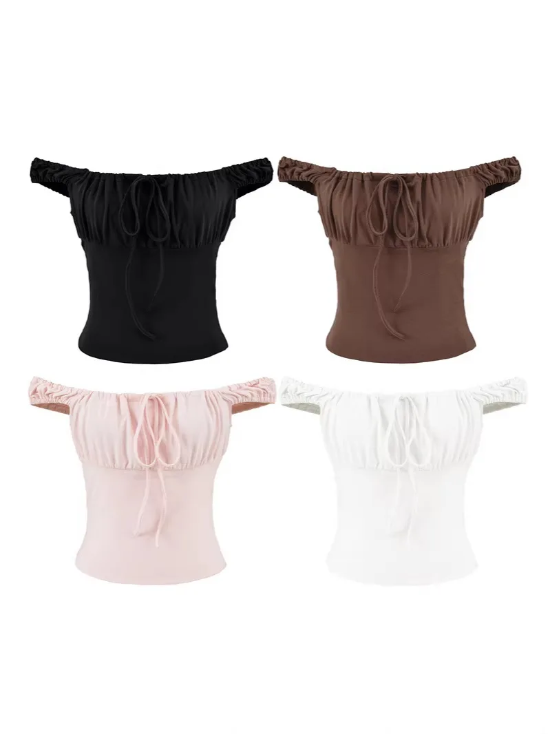 Women's Vintage Lace-Up One-Shoulder Top with Pleated Waist Summer Hot Girl Strap Dress Short And Stylish
Women's Vintage Lace-Up One-Shoulder Top with Pleated Waist Summer Hot Girl Strap Dress Short And Stylish