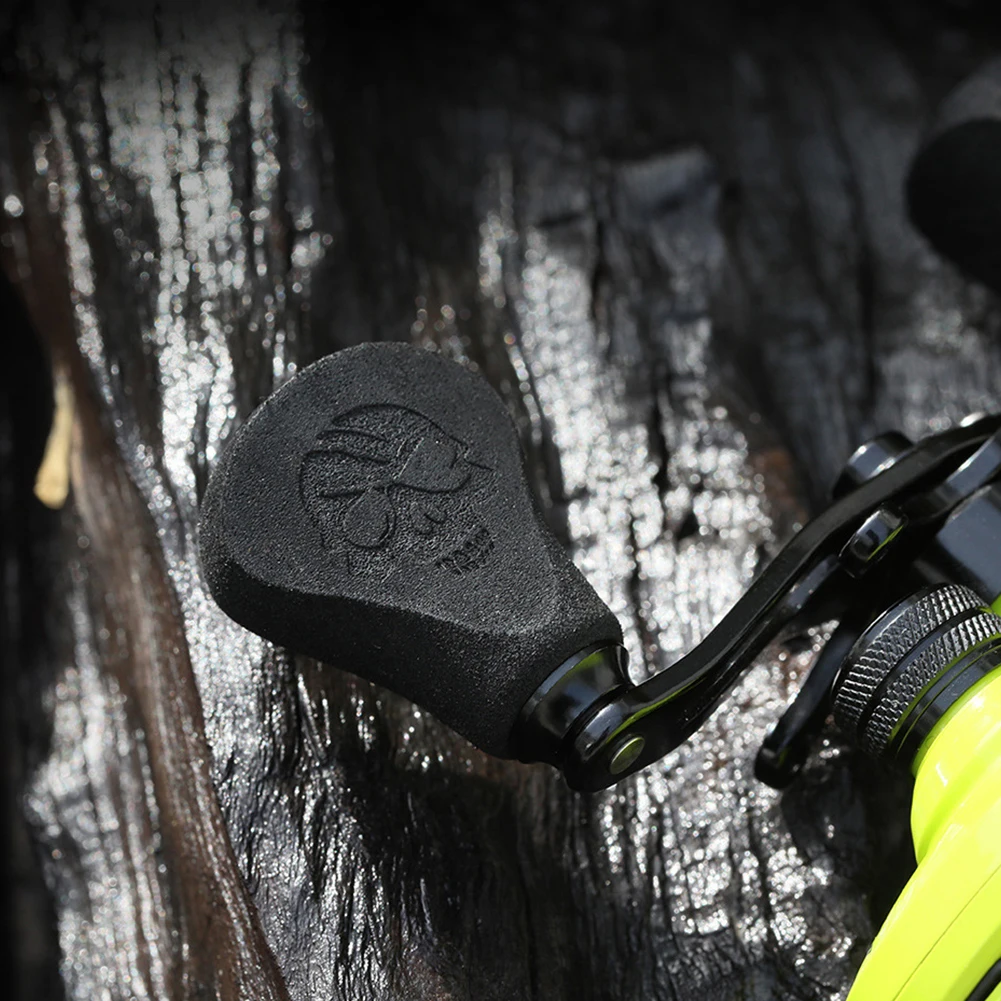 Skull Pattern Handle Rocker Knob Cover Anti Slip Fishing Reel Grip Protector Lightweight for Fishing Reel DIY