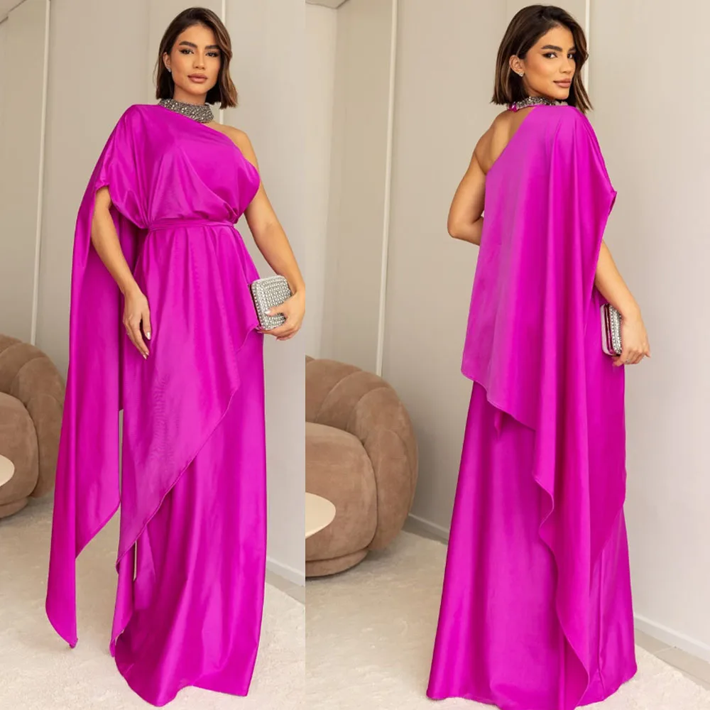 Customized High Quality Floor Length One Shoulder Sleeveless Wrinkle Back Strap Women Gece Elbisesi Düğün فساتين نسائيه ماركة
Customized High Quality Floor Length One Shoulder Sleeveless Wrinkle Back Strap Women Gece Elbisesi Düğün فساتين نسائيه ماركة