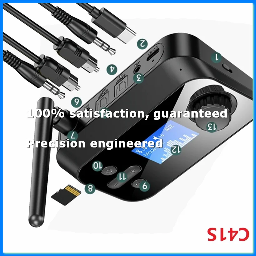 Bluetooth 5.1 Audio Transmitter Receiver 3.5Mm AUX Stereo Wireless Adapter for PC TV Headphones-A22U
Bluetooth 5.1 Audio Transmitter Receiver 3.5Mm AUX Stereo Wireless Adapter for PC TV Headphones-A22U