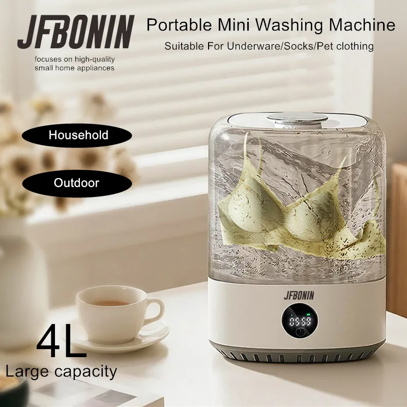 4L Mini Portable Wireless Smart Washing Machine Healthy Underwear Pet Supplies Compact Laundry Appliance for Home Camping
4L Mini Portable Wireless Smart Washing Machine Healthy Underwear Pet Supplies Compact Laundry Appliance for Home Camping