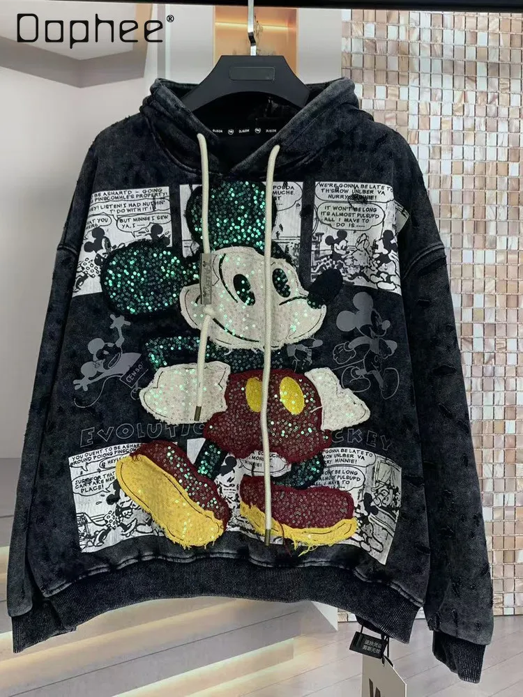 Autumn Trendy Brand Heavy Embroidery Cartoon Large Version Fashion Hooded Sweatshirt Unisex Loose Pullover Sweatshirt Hoodies
Autumn Trendy Brand Heavy Embroidery Cartoon Large Version Fashion Hooded Sweatshirt Unisex Loose Pullover Sweatshirt Hoodies