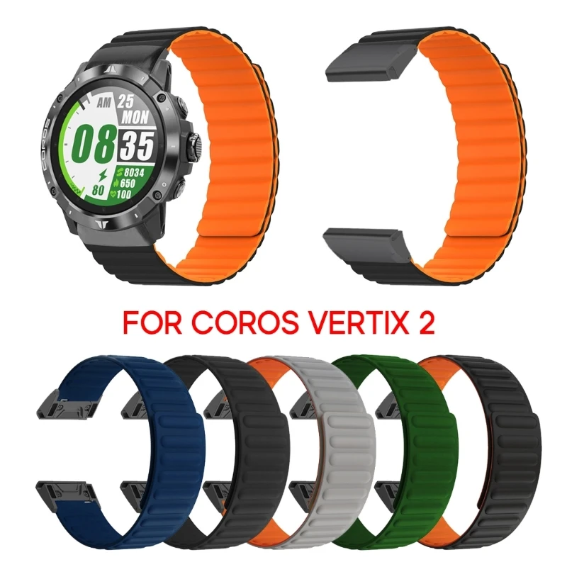 Магнитный силиконовый ремешок для смарт-часов COROS VERTIX 2, прочный браслет для часов, модный ремешок, износостойкий браслет
Магнитный силиконовый ремешок для смарт-часов COROS VERTIX 2, прочный браслет для часов, модный ремешок, износостойкий браслет