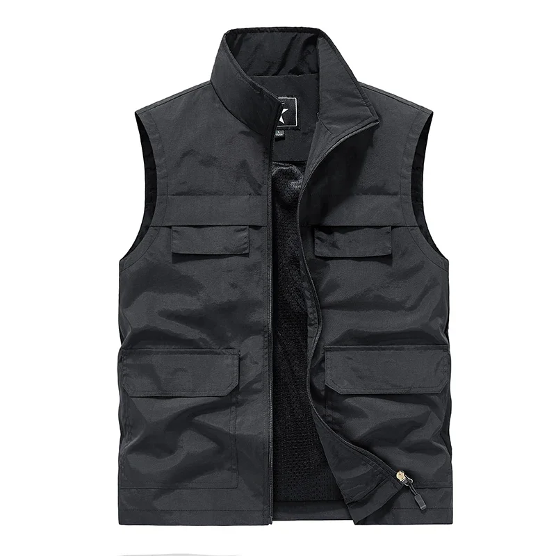 Summer Men Outdoor Cargo Breathable Sleeveless Vests Mens Fish Sport Multi Pocket Vests Coat Man Loose Casual Cardigan Waistcoat
Summer Men Outdoor Cargo Breathable Sleeveless Vests Mens Fish Sport Multi Pocket Vests Coat Man Loose Casual Cardigan Waistcoat