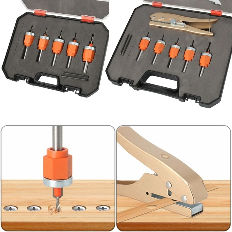 5/6Pcs Drill Bit Set with Edge Banding Punching Pliers Countersink Drill Bit Woodworking Screw Extractor Demolition 37JD
5/6Pcs Drill Bit Set with Edge Banding Punching Pliers Countersink Drill Bit Woodworking Screw Extractor Demolition 37JD
