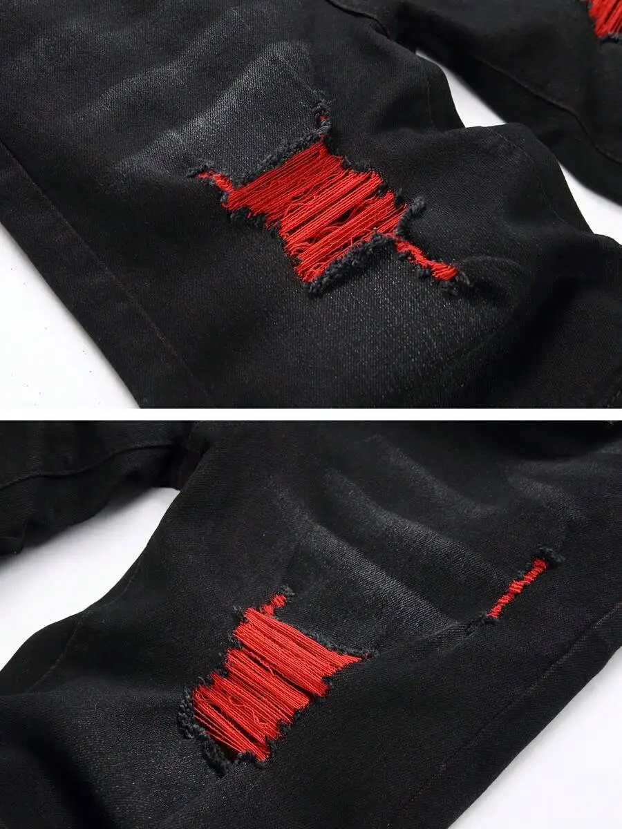 Mens Black Ripped Slim Fit Denim Shorts Casual Summer Wear
Mens Black Ripped Slim Fit Denim Shorts Casual Summer Wear