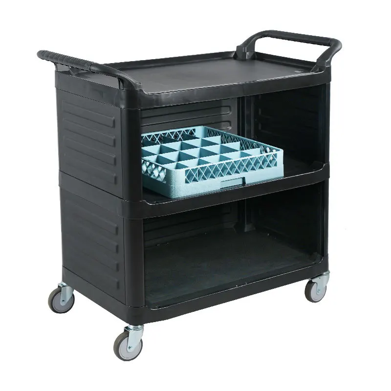 Hotel restaurant food delivery car baffle with door insulation closed dining car multi-functional plastic food truck
Hotel restaurant food delivery car baffle with door insulation closed dining car multi-functional plastic food truck