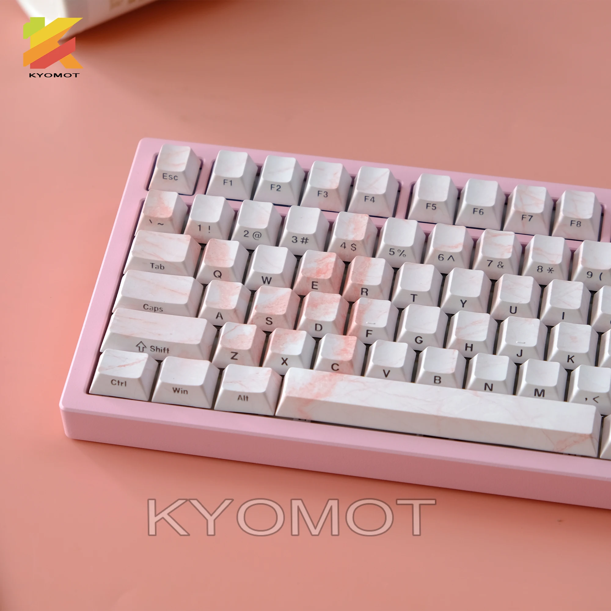 KYOMOT 135-клавиш, розовые мраморные колпачки для клавиш с двойным выстрелом, сквозные боковые колпачки с вишневым профилем для переключателя MX, игровая клавиатура «сделай сам» 
KYOMOT 135-клавиш, розовые мраморные колпачки для клавиш с двойным выстрелом, сквозные боковые колпачки с вишневым профилем для переключателя MX, игровая клавиатура «сделай сам»