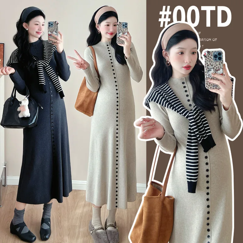 Luxury Maternity Knit Dress Autumn Winter New Plush Oversized Sweater Dress Lazy Chic Style Fashionable Pregnancy Outfit
Luxury Maternity Knit Dress Autumn Winter New Plush Oversized Sweater Dress Lazy Chic Style Fashionable Pregnancy Outfit