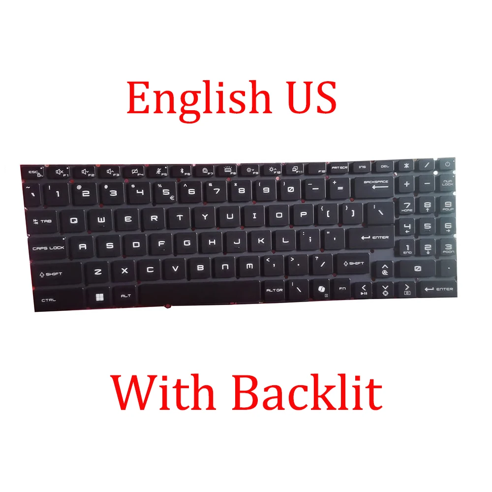 Backlit US Keyboard For MSI Stealth 16 AI Studio A1VIG A1VHG A1VGG A1VFG A1VIG-026US A1VHG-027US A1VGG-036US A1VFG-227US 028US
Backlit US Keyboard For MSI Stealth 16 AI Studio A1VIG A1VHG A1VGG A1VFG A1VIG-026US A1VHG-027US A1VGG-036US A1VFG-227US 028US