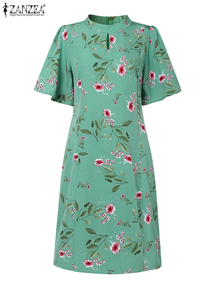 ZANZEA 2025 Bohemian Women Mini Dress Summer Vestidos Elegant Floral Print Office Robe Short Flare Sleeve Stand Collar Sundress
ZANZEA 2025 Bohemian Women Mini Dress Summer Vestidos Elegant Floral Print Office Robe Short Flare Sleeve Stand Collar Sundress